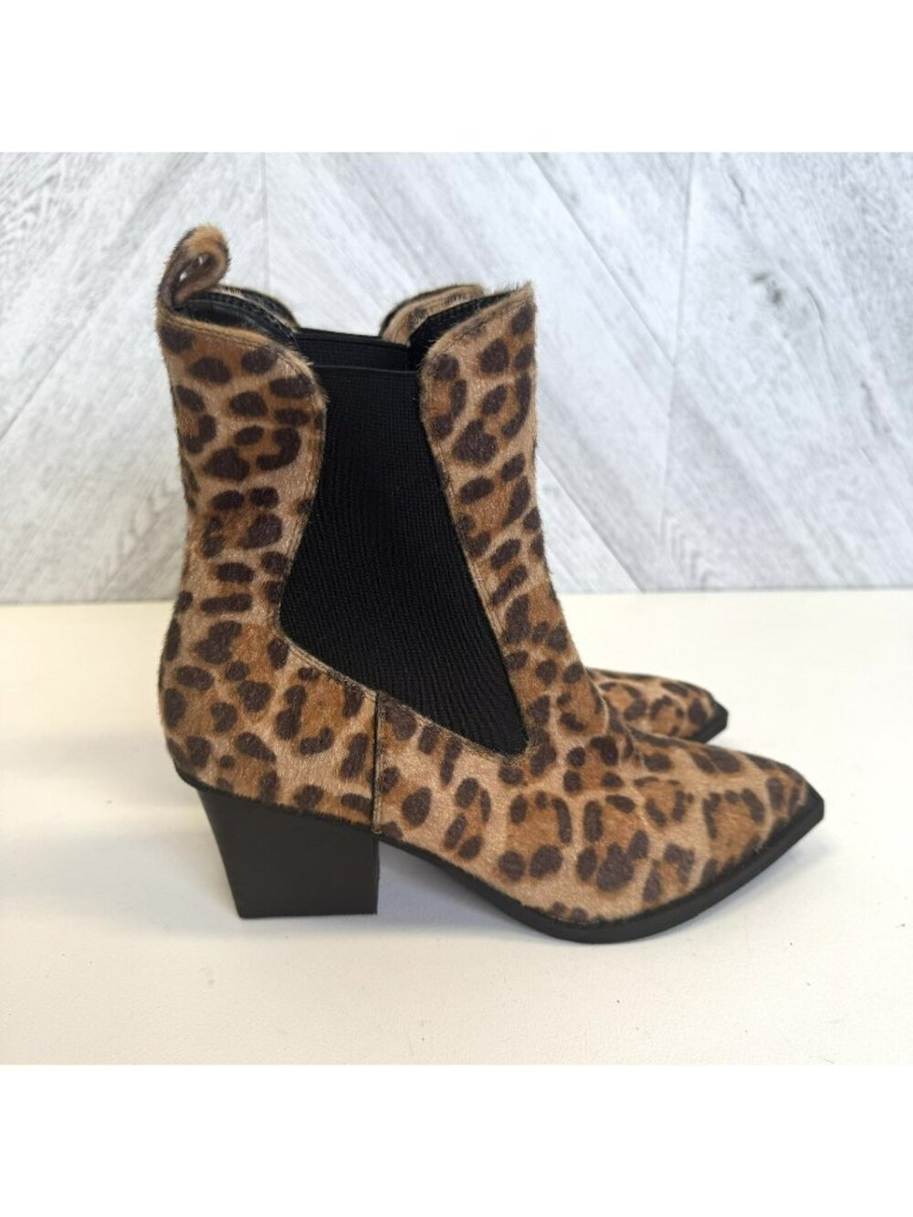 Dolce Vita Jerico Animal Print Boots Womens Size 8 Western Cowgirl Boho NWOB NEW